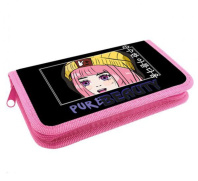 Пенал 1 отд. (190*110*27) молния, ткань "Аниме Beaute"