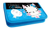 Пенал 1 отд. (190*90*30) молния, лам.картон ""Любимые котята"