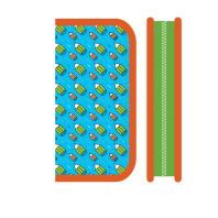 Пенал 1 отд. (190*90*30) молния, лам.картон "Карандаши"