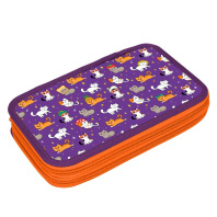 Пенал 2 отд. (205*125*40) молния, лам.картон "Озорные котята"