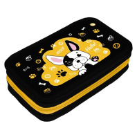 Пенал 3 отд. (205*125*55) молния, лам.картон "Веселый бульдог"