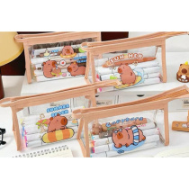 Пенал-косметичка "Капибара" ПВХ 21*12 см, ассорти дизайнов