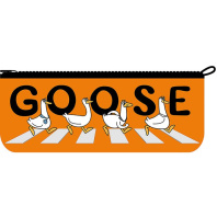 Пенал-косметичка (195*70) молния, ткань "Гуси пешеходы"