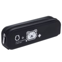 Пенал-косметичка (200*50*60) силикон, молния "Pixel Bear"