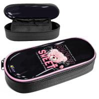 Пенал-косметичка с откид.планкой (210*85*50) молния, ПВХ "Мишка Candy"