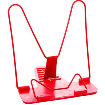 Подставка для книг "Attomex" 18*17см металл/пластик, красная