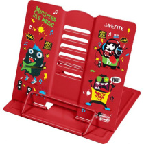 Подставка для книг "Monsters Like Music" 21*19см полностью металл, красная