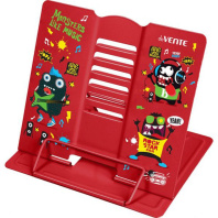 Подставка для книг "Monsters Like Music" 21*19см полностью металл, красная