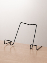 Подставка для книг, полностью металл, для ПАРТ толщиной до 20 мм, черная