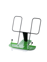 Подставка для книг, полностью металл, зеленая