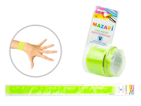 Браслет светоотражающий ПВХ жёлтый