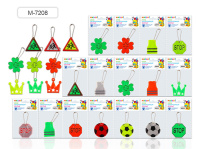 Брелок светоотражающий ПВХ "Ассорти" фигурный