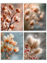 Тетрадь А5  96л кл. Проф-Пресс "Нежная природа - 1"