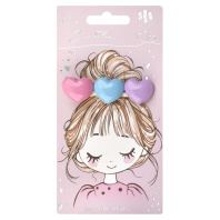 Заколка для волос "Феникс+. Сердечки" 1шт., 6,5см