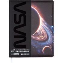 Дневник универсальн. обл. кожзам, тв.пер. "Darkness of the Universe"  с поролоном, шелкография, 48л.