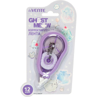 Корректирующая лента deVENTE. Ghost Meow,  5мм*12м, полупрозр. корпус, сиреневый