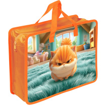 Папка А4 (335*260*100) с ручками, молния, пластик" Angry Cat"