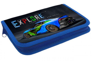 Пенал 1 отд. (212*135*26) молния, лам.картон "Авто Explore"