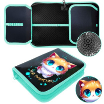 Пенал 1 отд. с 2-мя откид.пл. (200*140*40) молния, ПВХ " Мой пушистик"