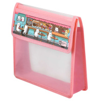 Папка д/тетрад. А5 (238*200*50) 1отд. на липучке, пластик "Котокафе"