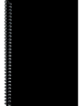 Блокнот А5  80л гребень слева "Дизайн в чёрном цвете - 7" клетка