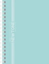 Блокнот А6  80л гребень слева "Ньютон пастель. Лунный камень" клетка, софт-тач*