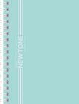 Блокнот А6  80л гребень слева "Ньютон пастель. Лунный камень" клетка, софт-тач*