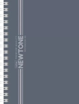 Блокнот А6  80л гребень слева "Ньютон пастель. Серый агат" клетка, софт-тач*