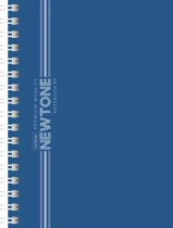 Блокнот А6  80л гребень слева "Ньютон пастель. Чернильное небо" клетка, софт-тач*