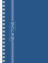 Блокнот А6  80л гребень слева "Ньютон пастель. Чернильное небо" клетка, софт-тач*