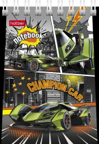 Блокнот А7  40л гребень "Авточемпион" клетка