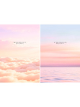 Блокнот А7  48л клеевой кор. "Природа в нежных тонах - 2" клетка