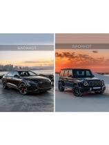 Блокнот А7  48л клеевой кор. "Черный автомобиль - 16" клетка