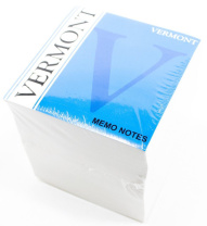 Блок бумаги для записи  (90*90*90мм) белый, 60г/м2, белизна 70%