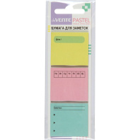 Бумага с липким краем 3*20л, планер "Pastel", 40*35мм Бумага с липким краем 3*20л, планер "Pastel", 40*35мм