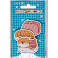 Бумага с липким краем  3*20л, фигурная Shiba,  ассорти форм