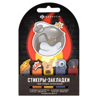 Бумага с липким краем  90л, фигурная "Динамит" 6цв*15л.