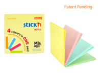 Бумага с липким краем (76*76мм) 100л., 4цв., ПАСТЕЛЬ
