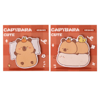 Бумага с липким краем 30 л, Egoist "Милая капибара" 8,5*8,5 ассорти дизайнов Бумага с липким краем 30 л, Egoist "Милая капибара" 8,5*8,5 ассорти дизайнов