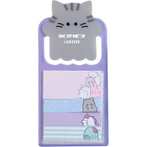 Набор бумаги с липким краем "deVENTE.Ghost Meow" 5x25 мм и 50x12 мм, 4x20 л.,в пласт.блист./закладке
