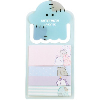 Набор бумаги с липким краем "deVENTE.Ghost Meow" 5x25 мм и 50x12 мм, 4x20 л.,в пласт.блист./закладке Набор бумаги с липким краем "deVENTE.Ghost Meow" 5x25 мм и 50x12 мм, 4x20 л.,в пласт.блист./закладке