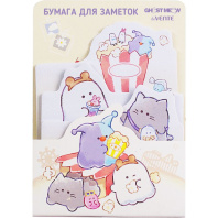 Набор бумаги с липким краем "deVENTE.Ghost Meow" 7x92 мм и 70x82 мм, 3x20 л.,ассорти форм Набор бумаги с липким краем "deVENTE.Ghost Meow" 7x92 мм и 70x82 мм, 3x20 л.,ассорти форм