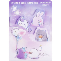 Набор бумаги с липким краем "deVENTE.Ghost Meow" 7x92 мм и 70x82 мм, 3x20 л.,ассорти форм