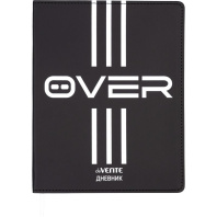 Дневник универсальн. обл. кожзам, интегр. "OVER", шелкография, 48л, ляссе