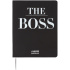 Дневник универсальн. обл. кожзам, интегр. "The BOSS", шелкография, 48л, ляссе