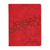 Дневник универсальн. обл. кожзам, интегр. "Urban. Красный" 48л