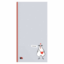 Записная книжка 110*206мм  80л. 7БЦ "Стильные курочки" мат.лам., тисн.фольгой