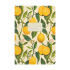 Записная книжка А5  40л. картон, сшивка "Flora. Paradise. Lemons" кл., софт-тач, фольга