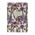 Записная книжка А5  40л. картон, сшивка "Flora. Ирисы" лин., софт-тач, фольга