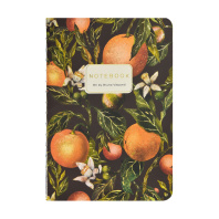 Записная книжка А6 32л. картон, сшивка "Flora. Paradise. Oranges" лин., софт-тач, фольга Записная книжка А6 32л. картон, сшивка "Flora. Paradise. Oranges" лин., софт-тач, фольга